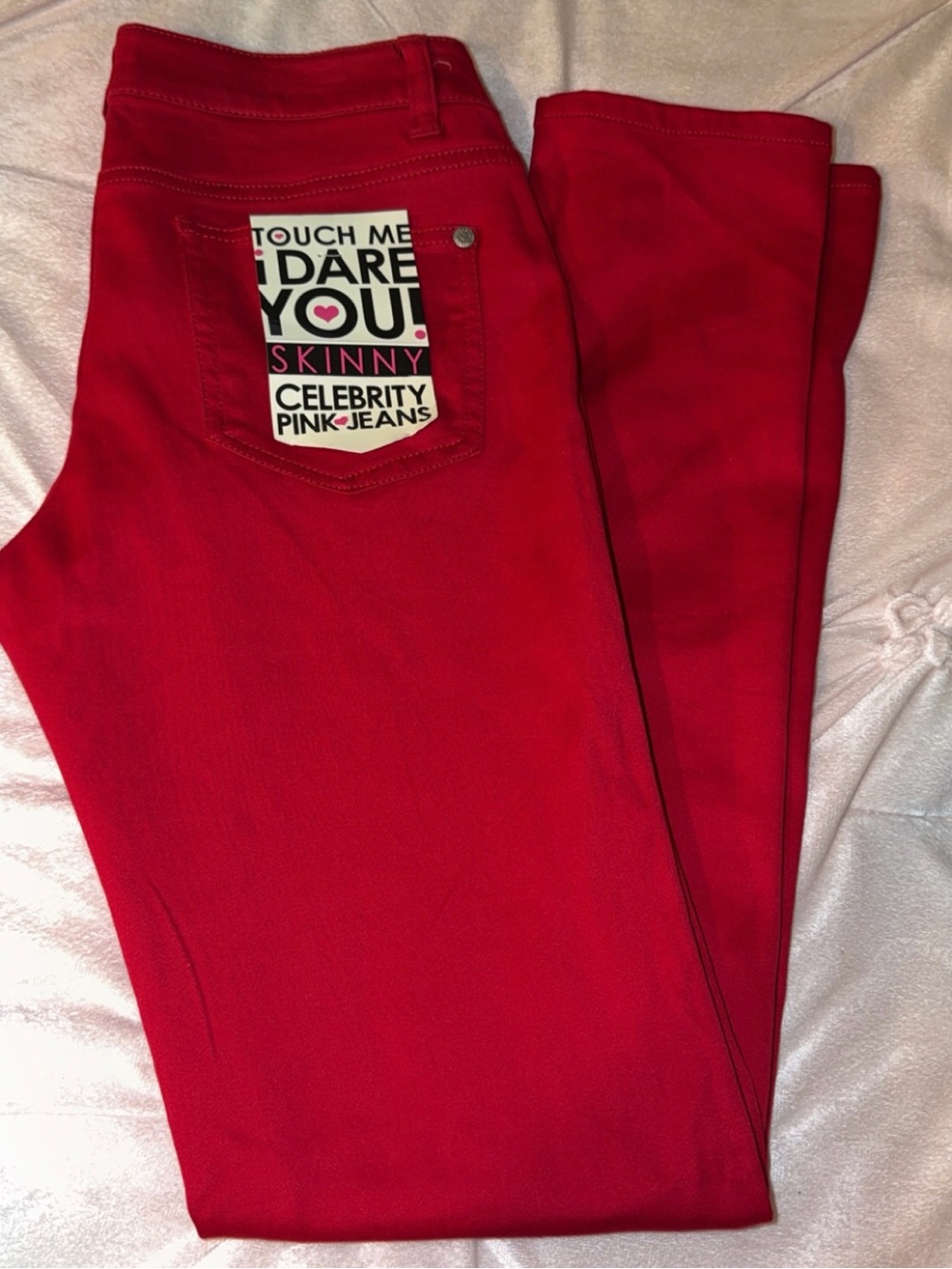 Celebrity Pink Women's Skinny Jeans - Bright Red